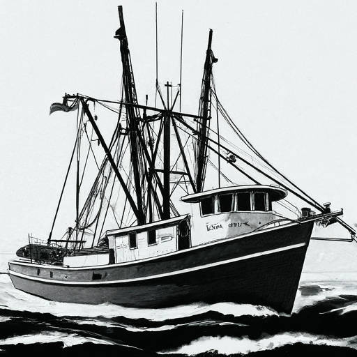 mid-sized fishing boat in water